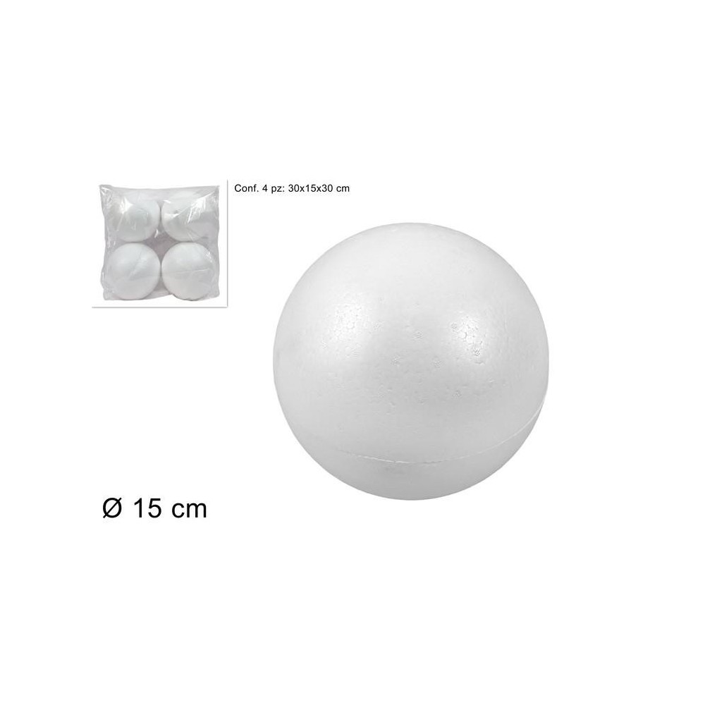 PALLE POLISTIROLO 15 CM.